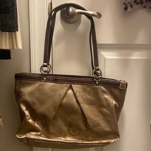 Coach purse tan and brown. Like new!!